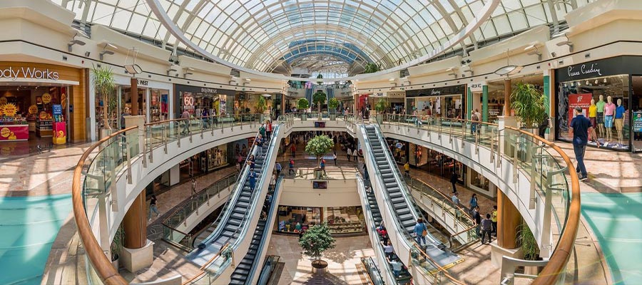 Luxury shops at Istinye Park shopping center mall near Levent