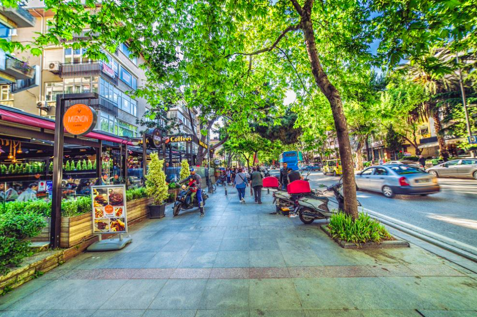 Famous Bagdat Street in Istanbul