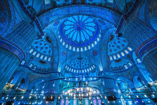 inside the Blue Mosque: